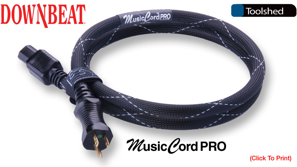 MusicCord PRO Recording Studio Power Cord Review Downbeat Magazine