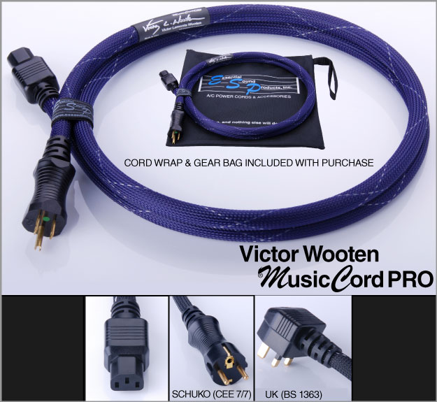 Victor Wooten Signature MusicCord-PRO Power Cord