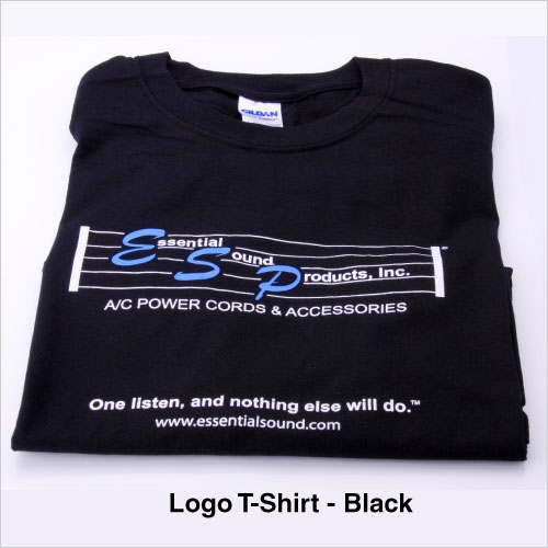 ESP Musical Staff  Logo T-Shirt - Black