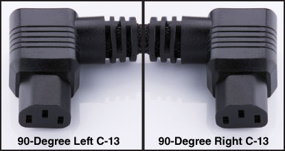 MusicCord 90-degree Left & Right C-13 Optional Connectors - Essential Sound Products