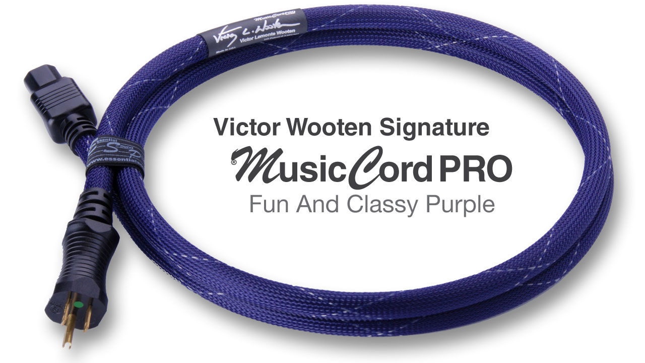 Victor Wooten Signature MusicCord-PRO Audio Power Cord | Essential Sound Products