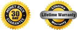 30-Day Money Back Satisfaction Guarantee & Lifetime Warranty